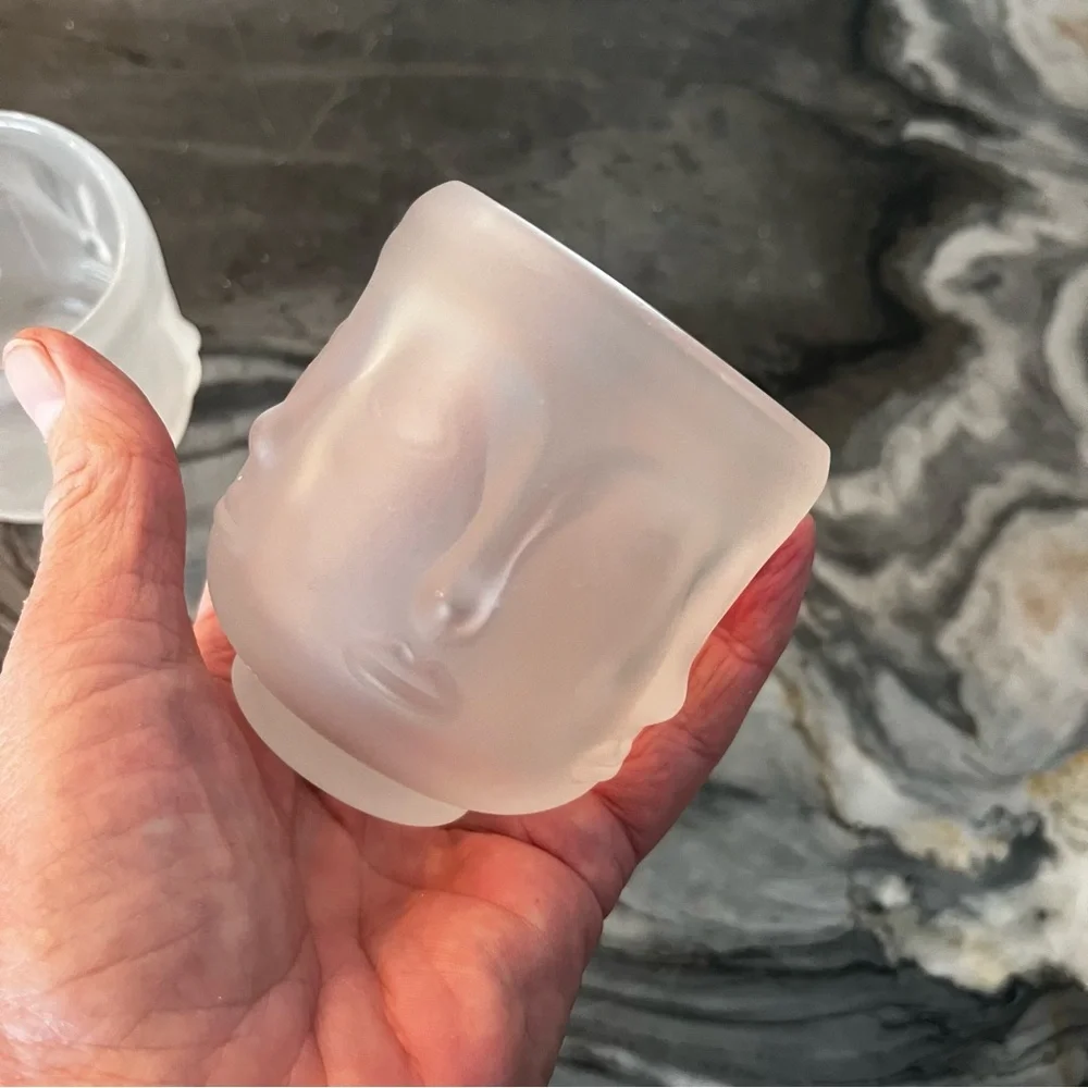 Infinite Buddha Frosted Tiki Cups Votives Three